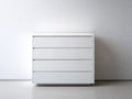 Cómoda de 4 cajones 80x40x90 cm - Blanco - Diseño moderno sin tiradores